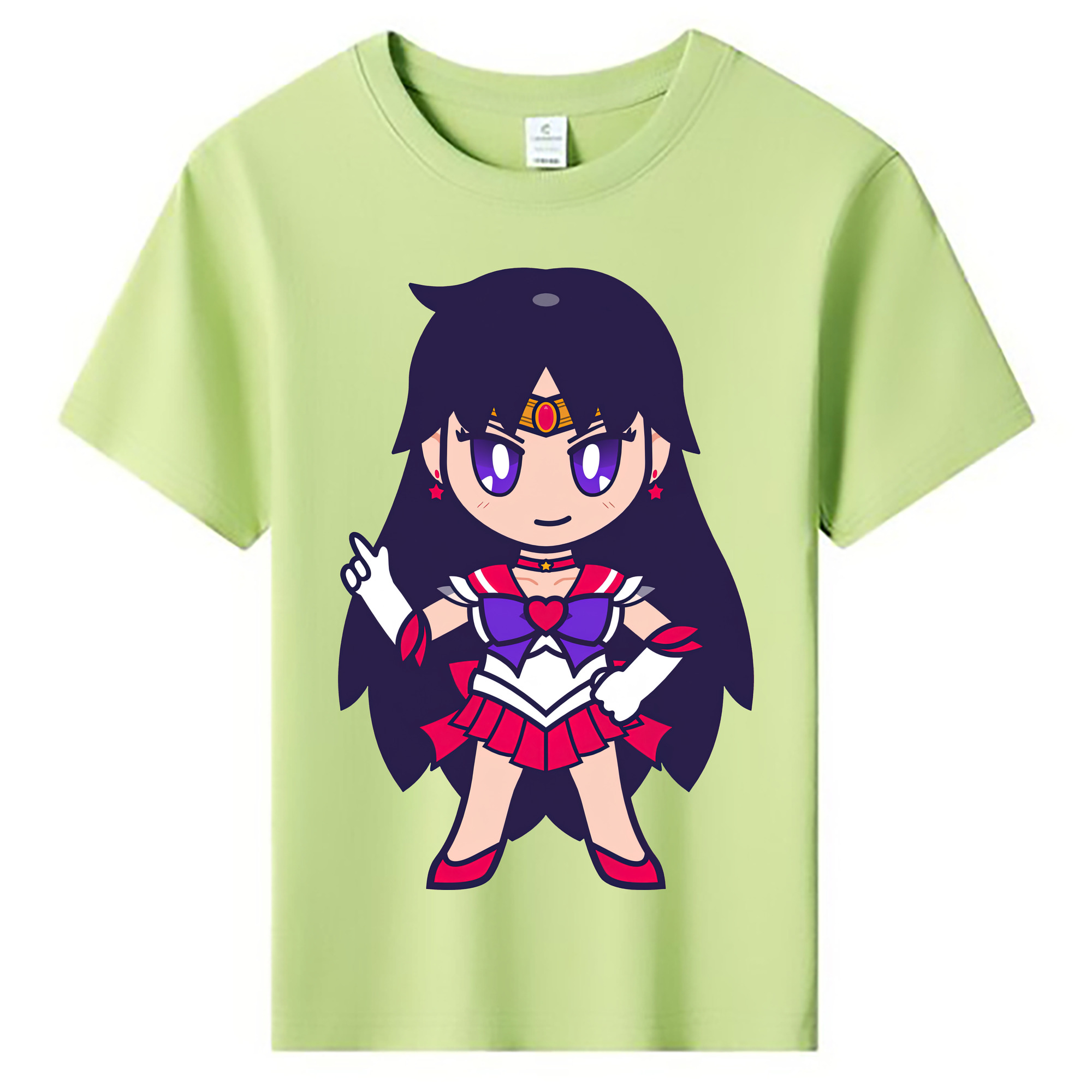 （画像用） 美少女戦士セーラームーン 火野レイ ひの レイ Sailor Moon Hino Rei （セーラーマーズ,Sailor Mars） 綿100％キッズTシャツ（フロントプリント）